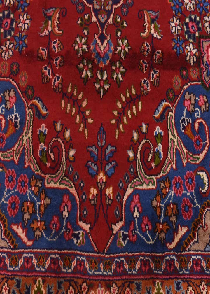 9' 6 x 12' 8 Hand Knotted Mashad Persian Wool Rug