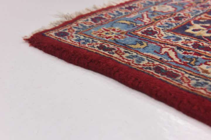 9' 6 x 12' 6 Hand Knotted Mashad Persian Wool Rug