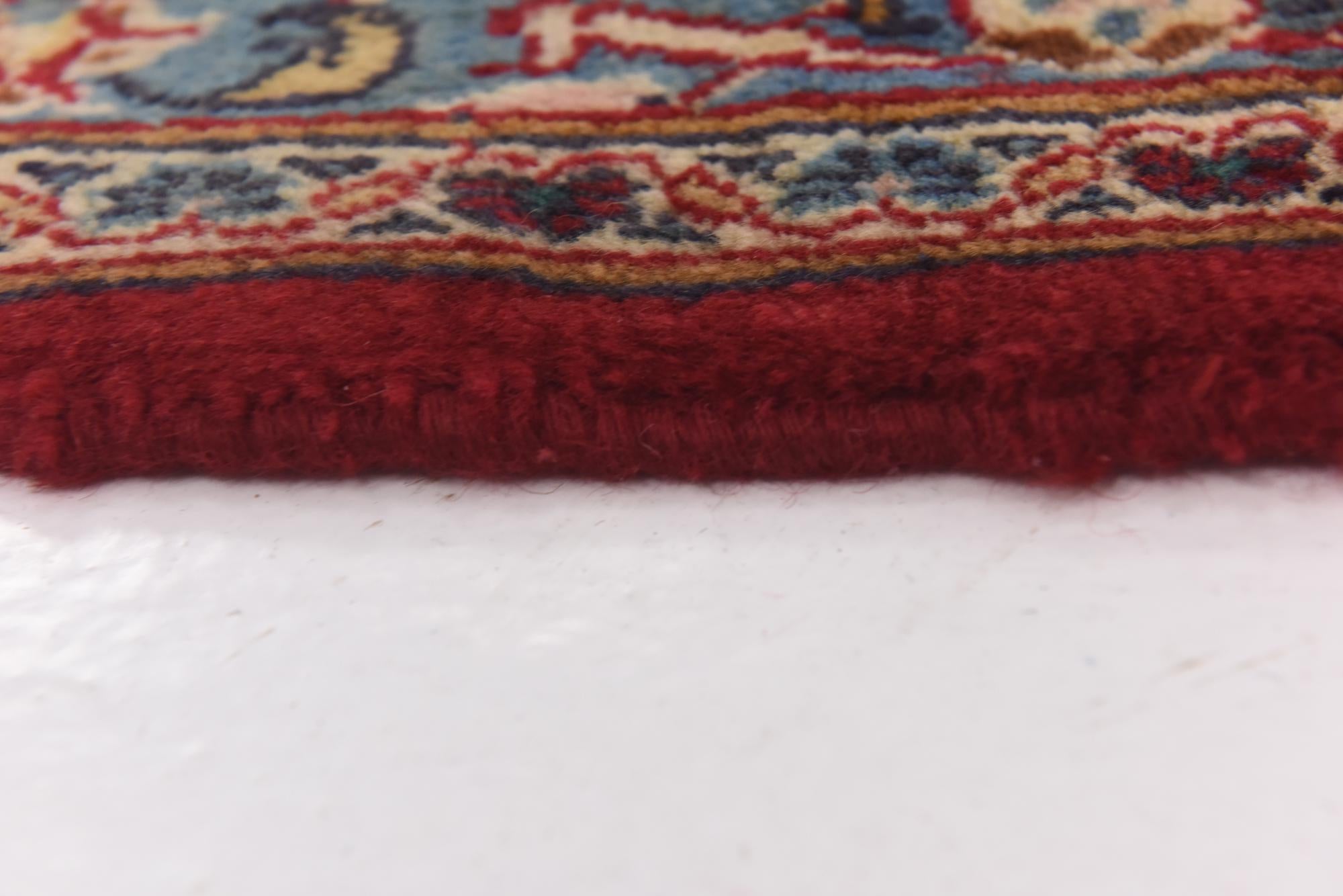 9' 6 x 12' 6 Hand Knotted Mashad Persian Wool Rug