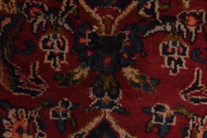 9' 6 x 12' 5 Hand Knotted Mashad Persian Wool Rug
