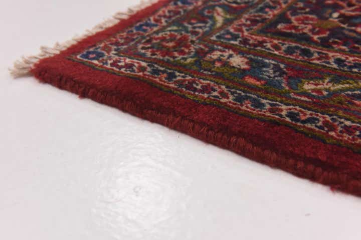9' 6 x 12' 5 Hand Knotted Mashad Persian Wool Rug