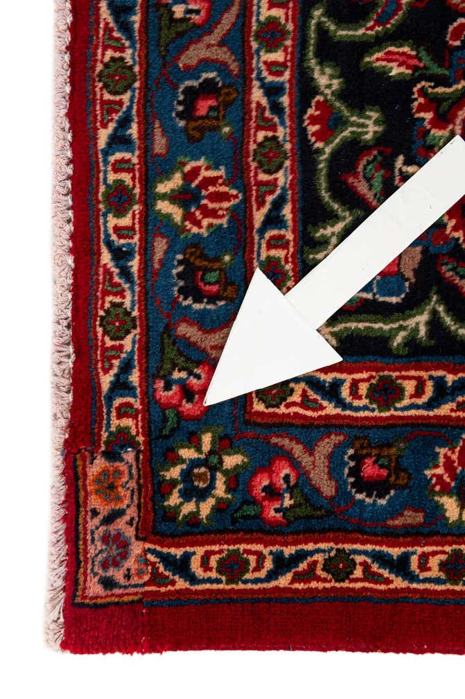 9' 10 x 12' 8 Hand Knotted Mashad Persian Wool Rug