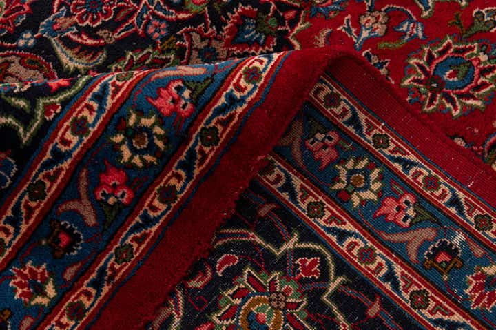 9' 10 x 12' 8 Hand Knotted Mashad Persian Wool Rug