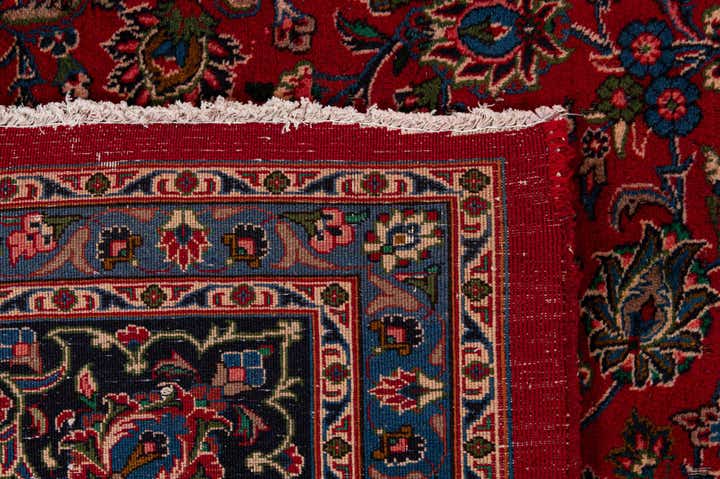 9' 10 x 12' 8 Hand Knotted Mashad Persian Wool Rug