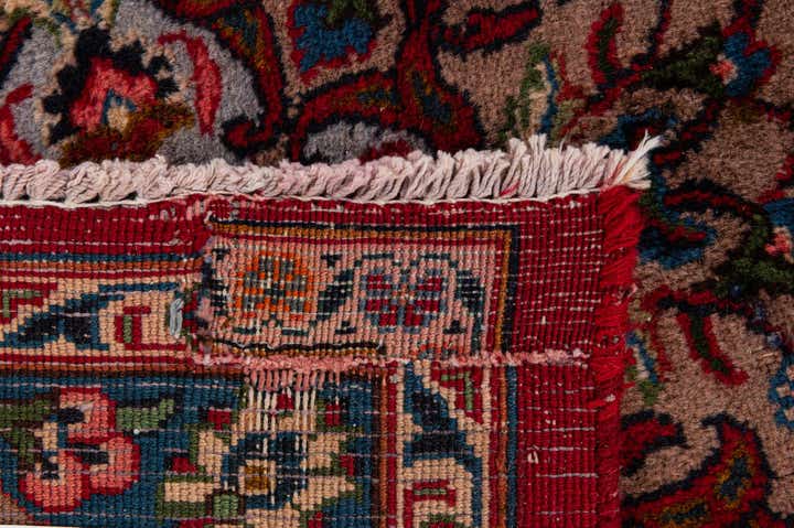 9' 10 x 12' 8 Hand Knotted Mashad Persian Wool Rug