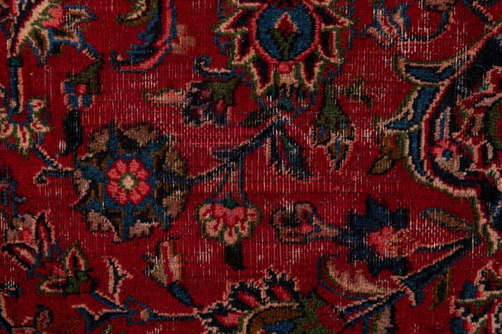 9' 10 x 12' 8 Hand Knotted Mashad Persian Wool Rug