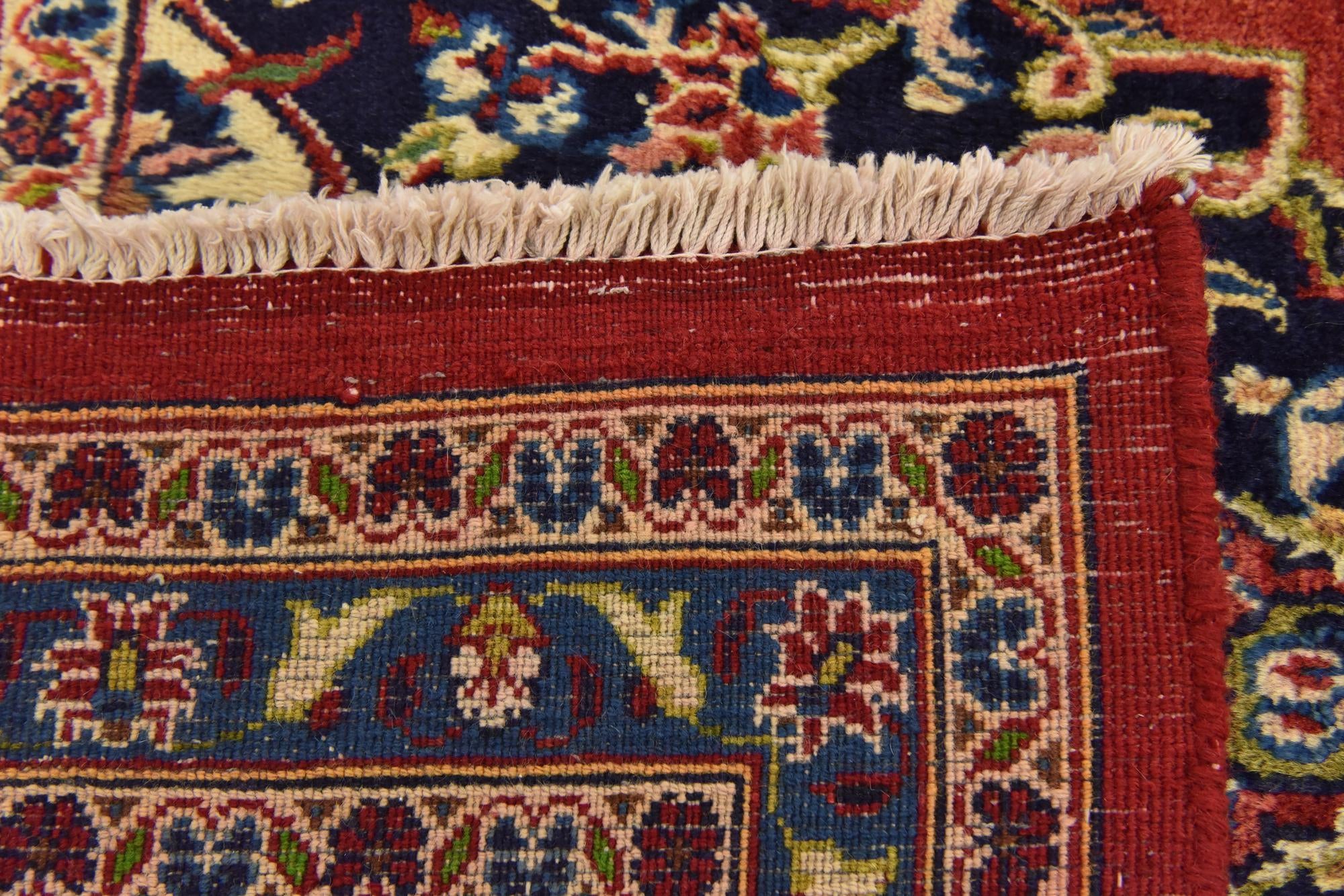 9' 8 x 13' 5 Hand Knotted Mashad Persian Wool Rug