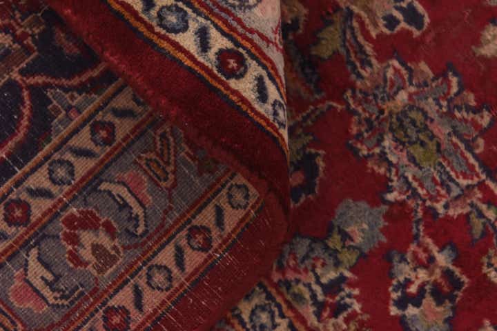 9' 8 x 12' 5 Hand Knotted Mashad Persian Wool Rug