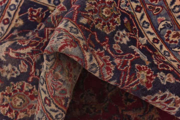 9' 8 x 12' 5 Hand Knotted Mashad Persian Wool Rug