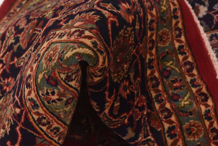9' 8 x 12' 9 Hand Knotted Mashad Persian Wool Rug