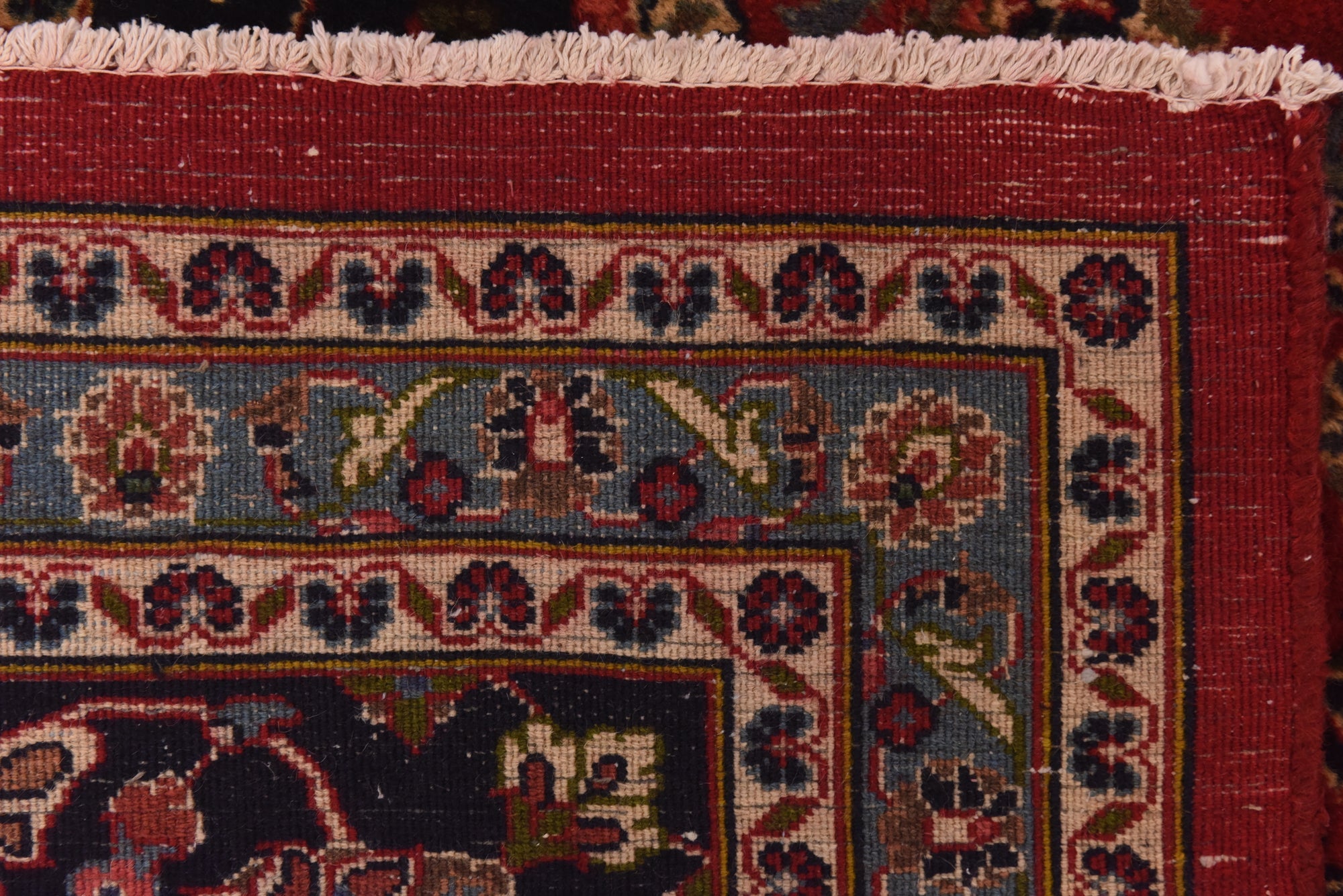 9' 8 x 12' 9 Hand Knotted Mashad Persian Wool Rug