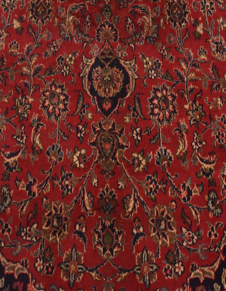 Detail image of 9' 8 x 12' 9  Hand Knotted Mashad Persian Wool Rug