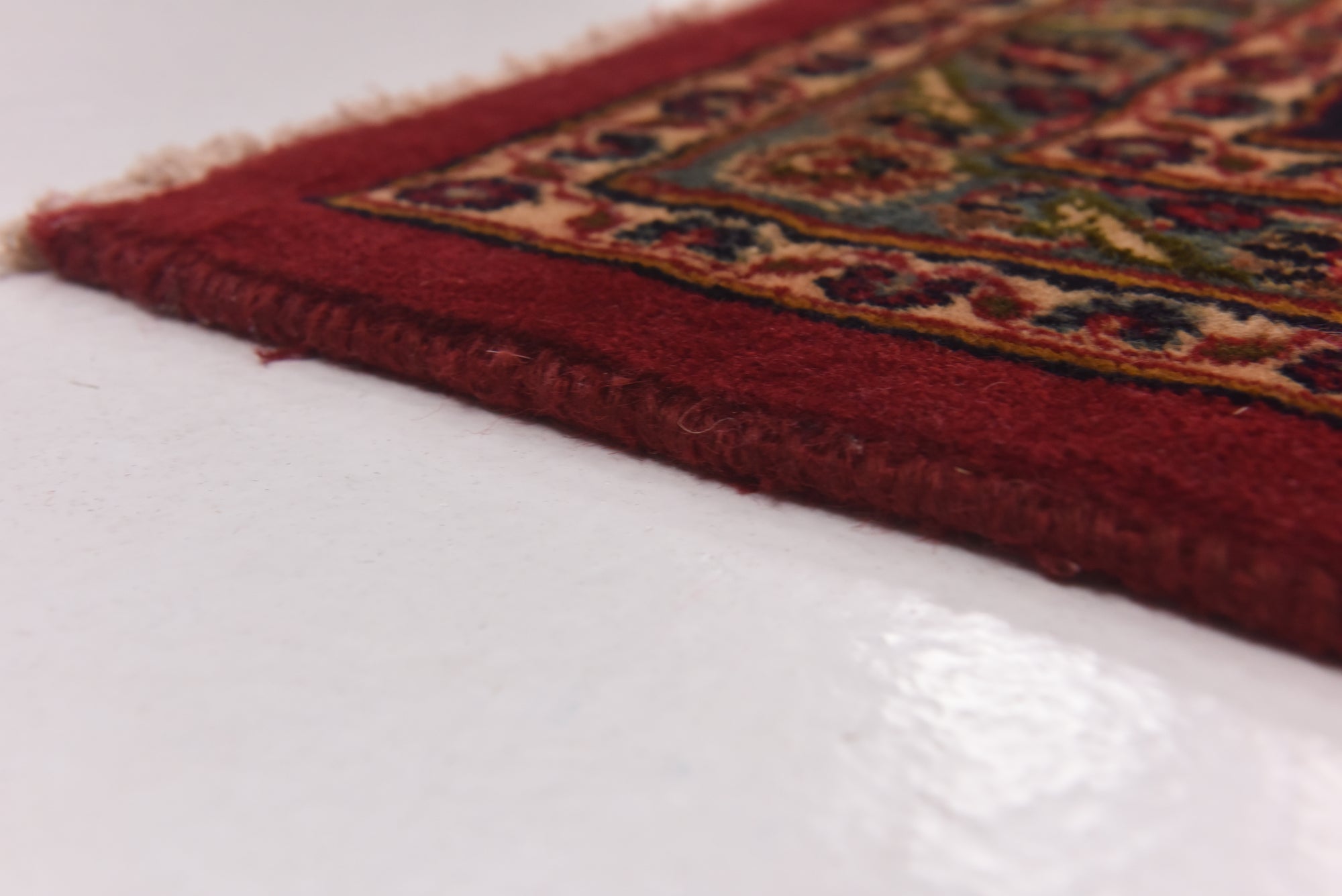 9' 8 x 12' 9 Hand Knotted Mashad Persian Wool Rug