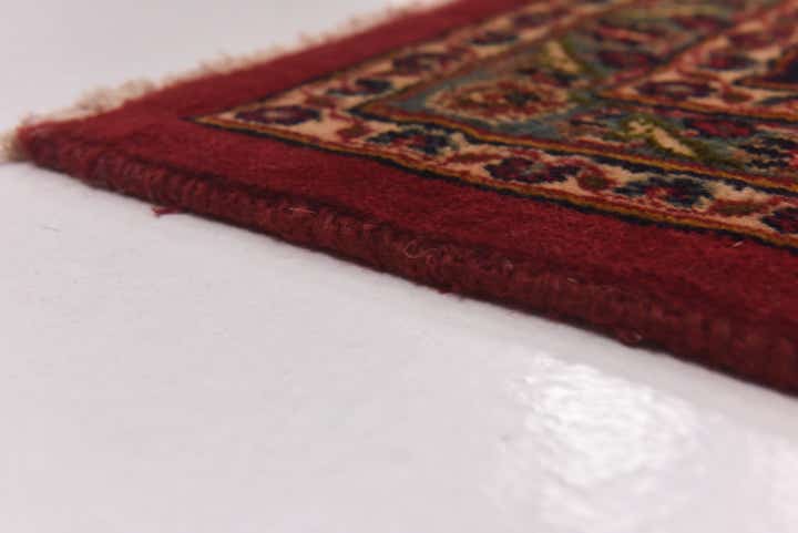 9' 8 x 12' 9 Hand Knotted Mashad Persian Wool Rug