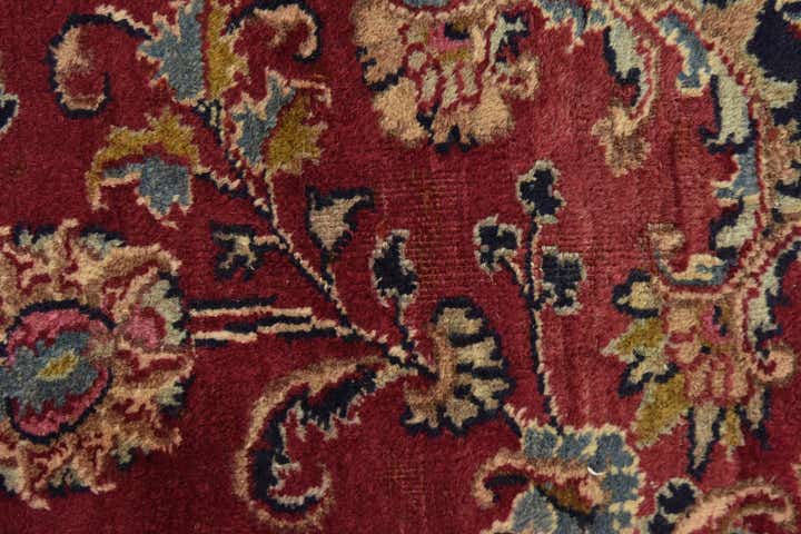 9' 9 x 13' 1 Hand Knotted Mashad Persian Wool Rug
