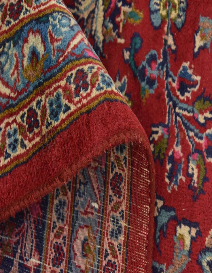 Detail image of 9' 6 x 12' 8  Hand Knotted Mashad Persian Wool Rug