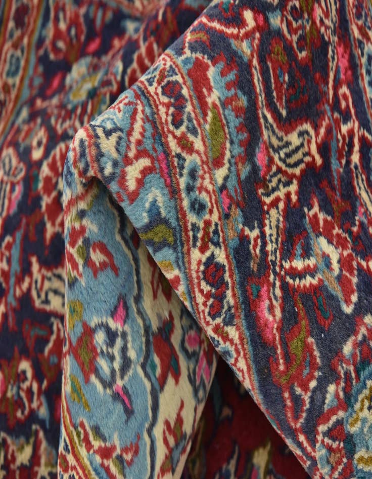 Detail image of 9' 6 x 12' 8  Hand Knotted Mashad Persian Wool Rug