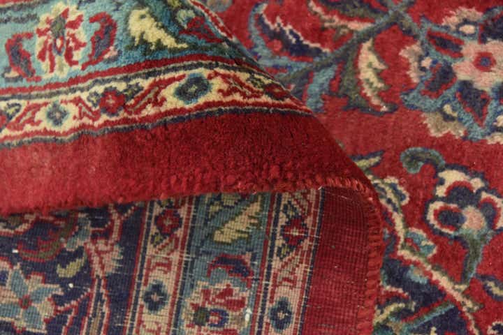 9' 7 x 12' 9 Hand Knotted Mashad Persian Wool Rug