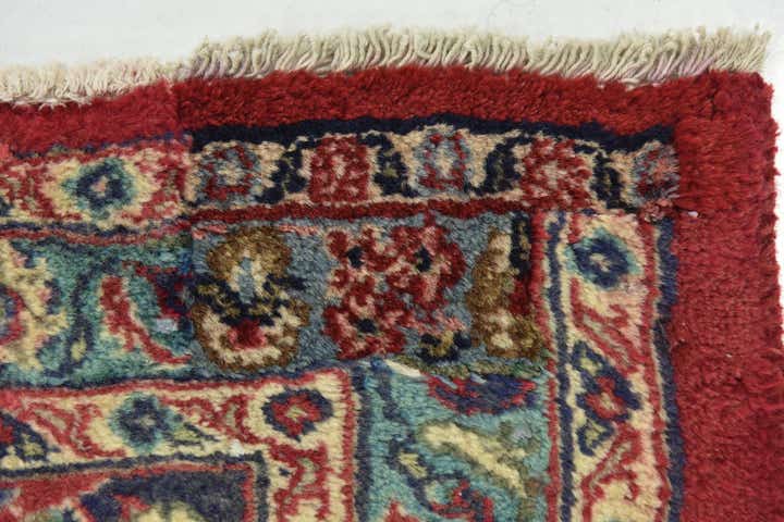 9' 7 x 12' 9 Hand Knotted Mashad Persian Wool Rug