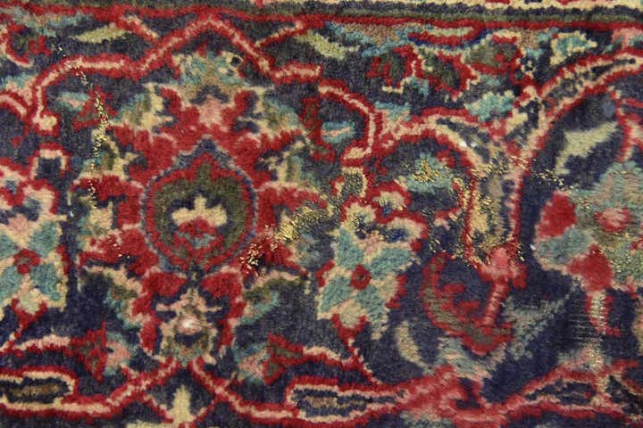 9' 7 x 12' 9 Hand Knotted Mashad Persian Wool Rug