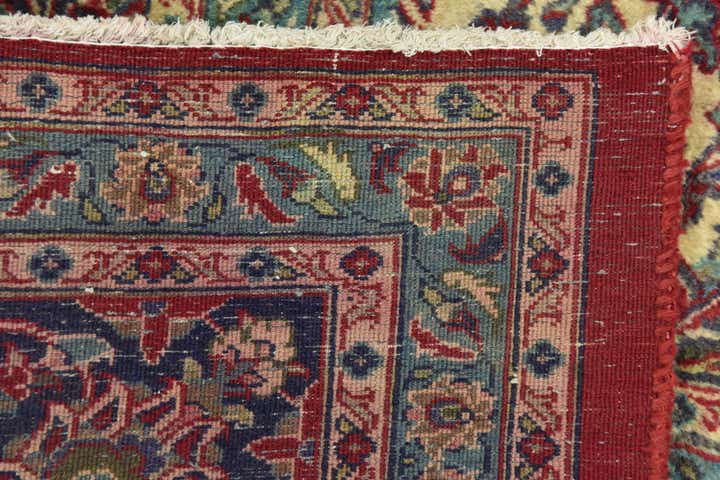 9' 7 x 12' 9 Hand Knotted Mashad Persian Wool Rug