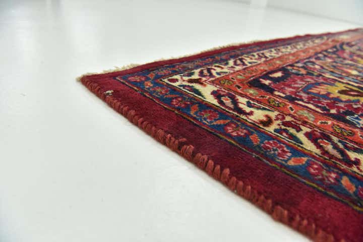 9' 8 x 13' Hand Knotted Mashad Persian Wool Rug