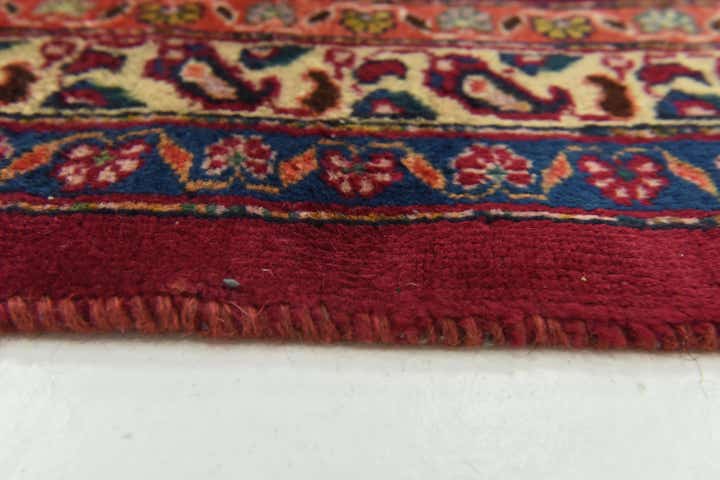 9' 8 x 13' Hand Knotted Mashad Persian Wool Rug