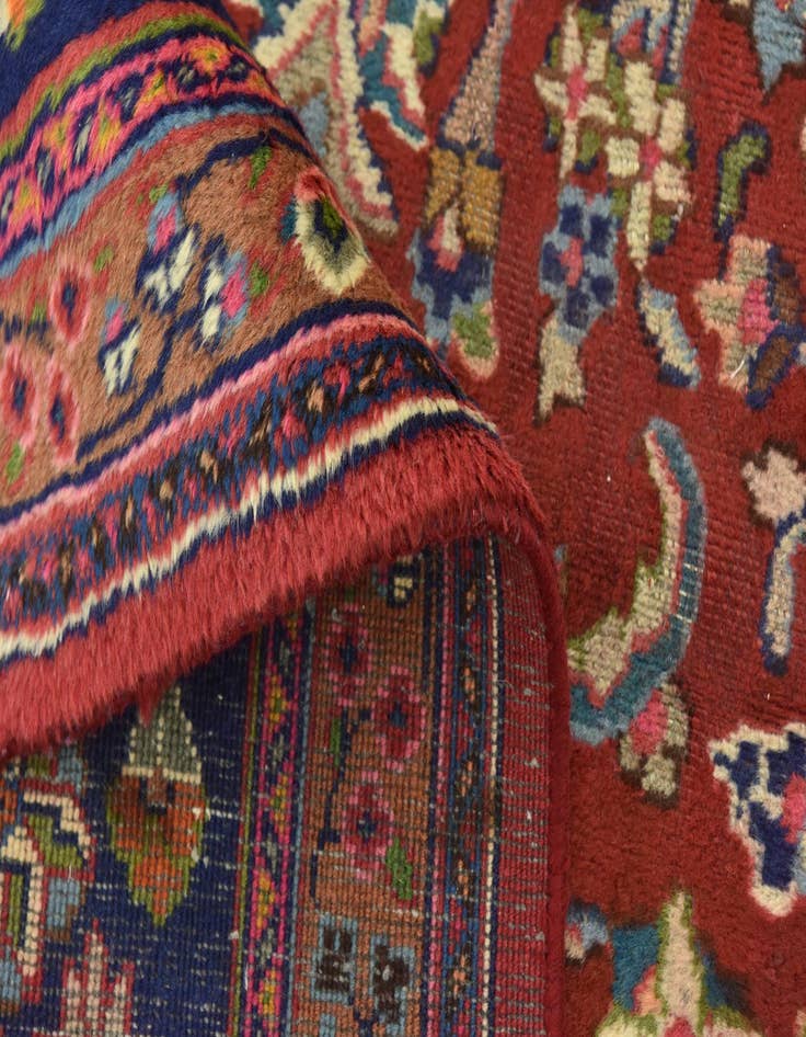 Detail image of 9' 7 x 12' 8 Hand Knotted Mashad Persian Wool Rug