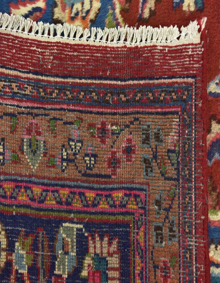 Detail image of 9' 7 x 12' 8 Hand Knotted Mashad Persian Wool Rug