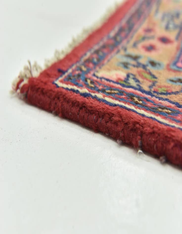 Detail image of 9' 7 x 12' 8 Hand Knotted Mashad Persian Wool Rug