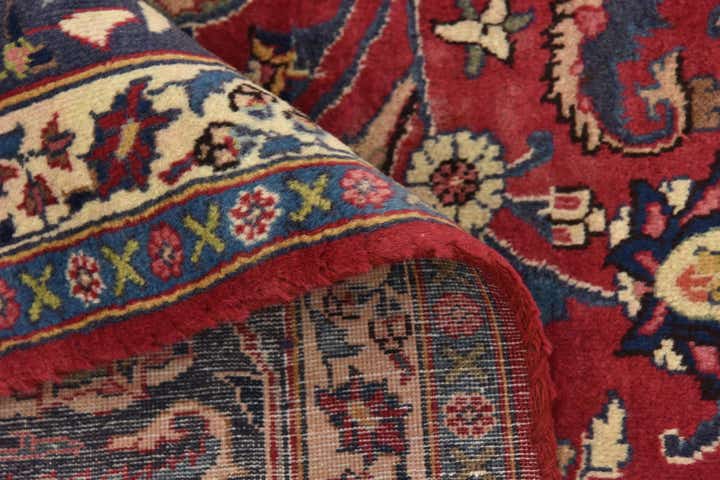 9' 6 x 12' 5 Hand Knotted Mashad Persian Wool Rug