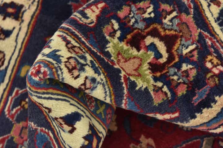 9' 6 x 12' 5 Hand Knotted Mashad Persian Wool Rug