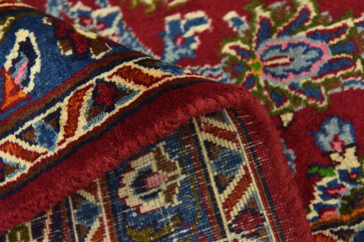 9' 7 x 12' 2 Hand Knotted Mashad Persian Wool Rug