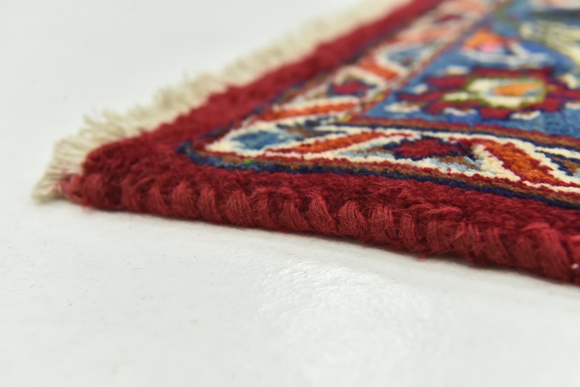 9' 7 x 12' 2 Hand Knotted Mashad Persian Wool Rug