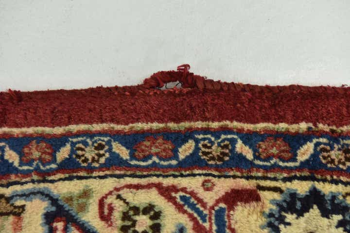 9' 7 x 12' 10 Hand Knotted Mashad Persian Wool Rug