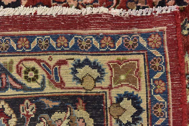 9' 7 x 12' 10 Hand Knotted Mashad Persian Wool Rug