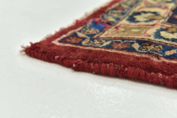 9' 7 x 12' 10 Hand Knotted Mashad Persian Wool Rug