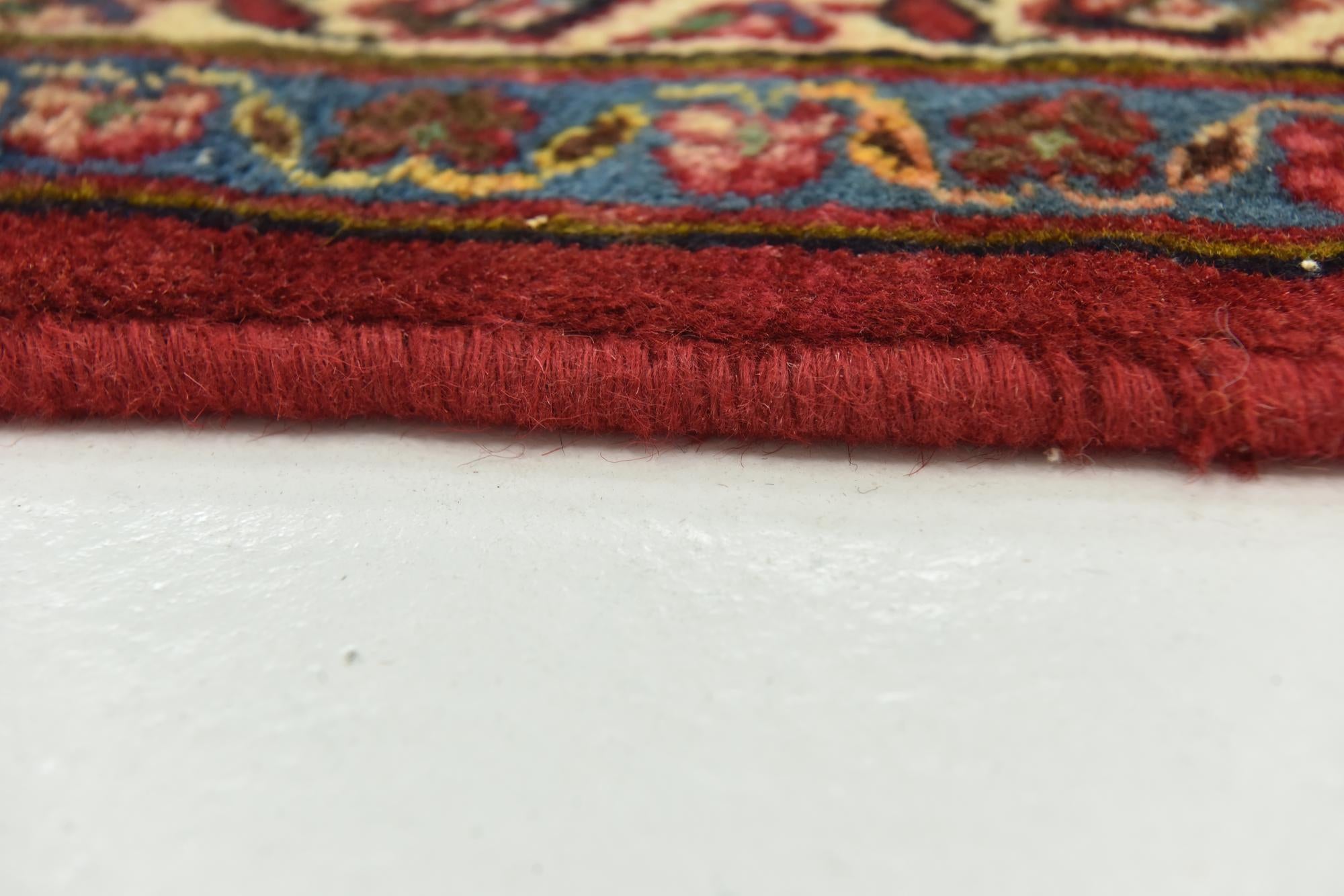 9' 9 x 12' 10 Hand Knotted Mashad Persian Wool Rug