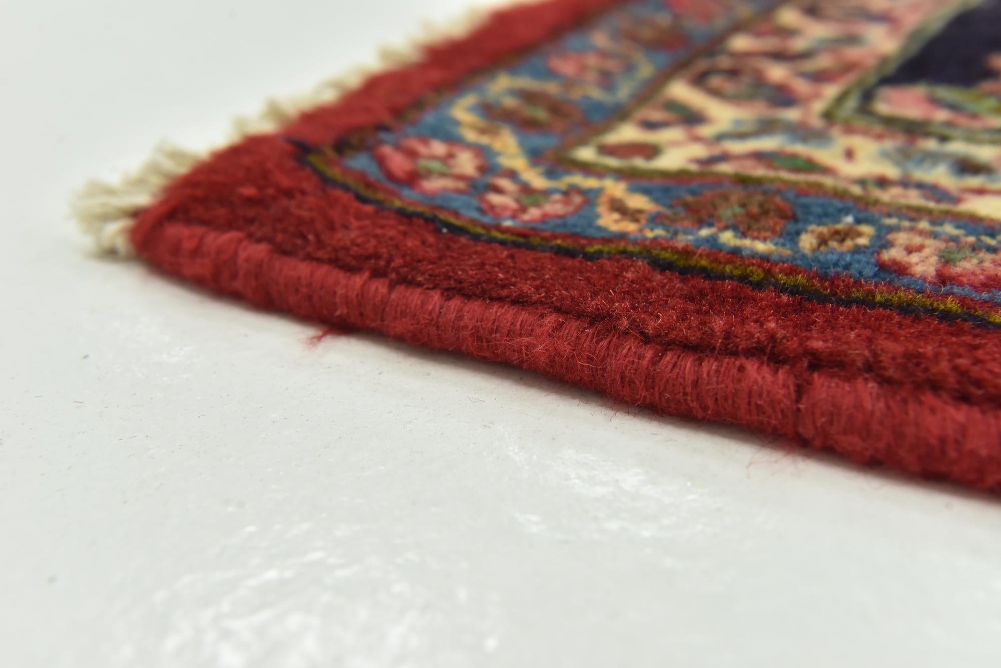 9' 9 x 12' 10 Hand Knotted Mashad Persian Wool Rug