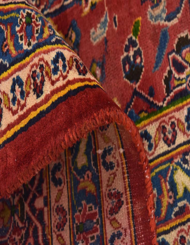 Detail image of 9' 6 x 12' 6  Hand Knotted Mashad Persian Wool Rug