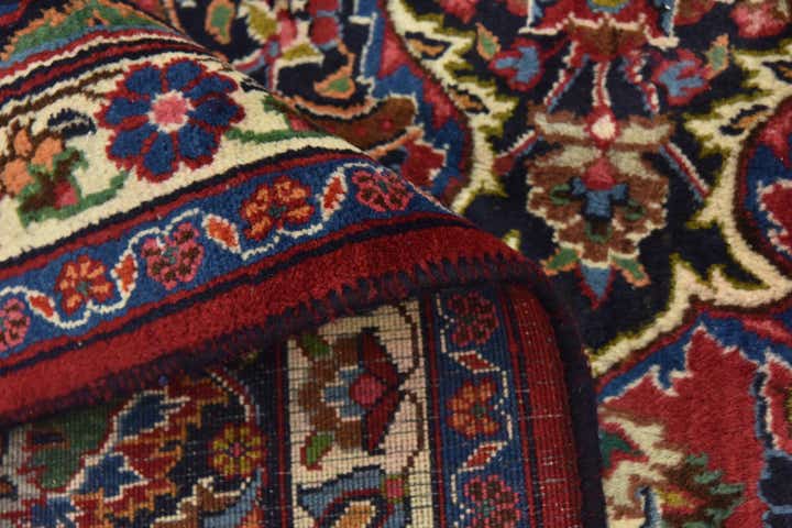 9' 8 x 12' 5 Hand Knotted Mashad Persian Wool Rug