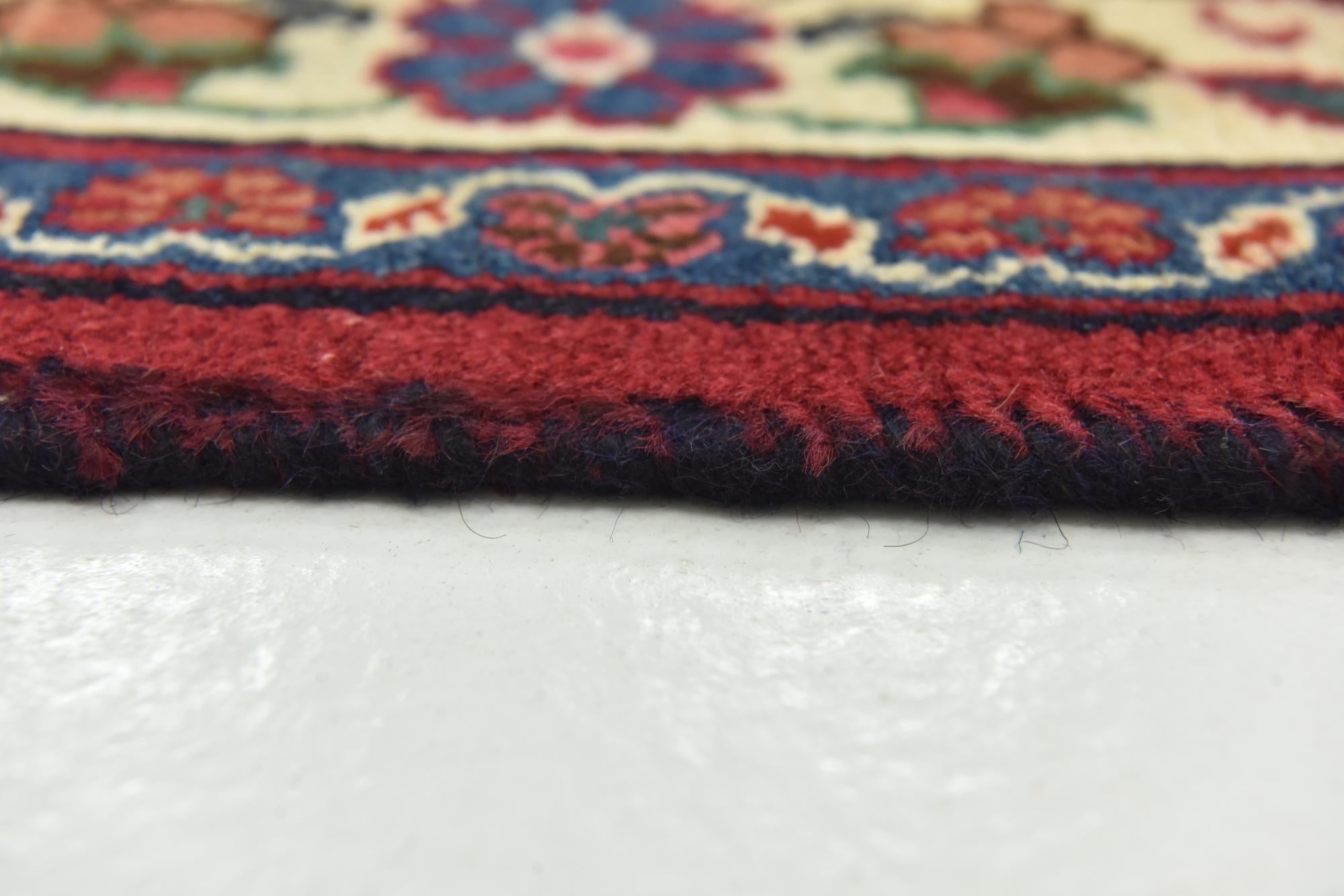 9' 8 x 12' 5 Hand Knotted Mashad Persian Wool Rug