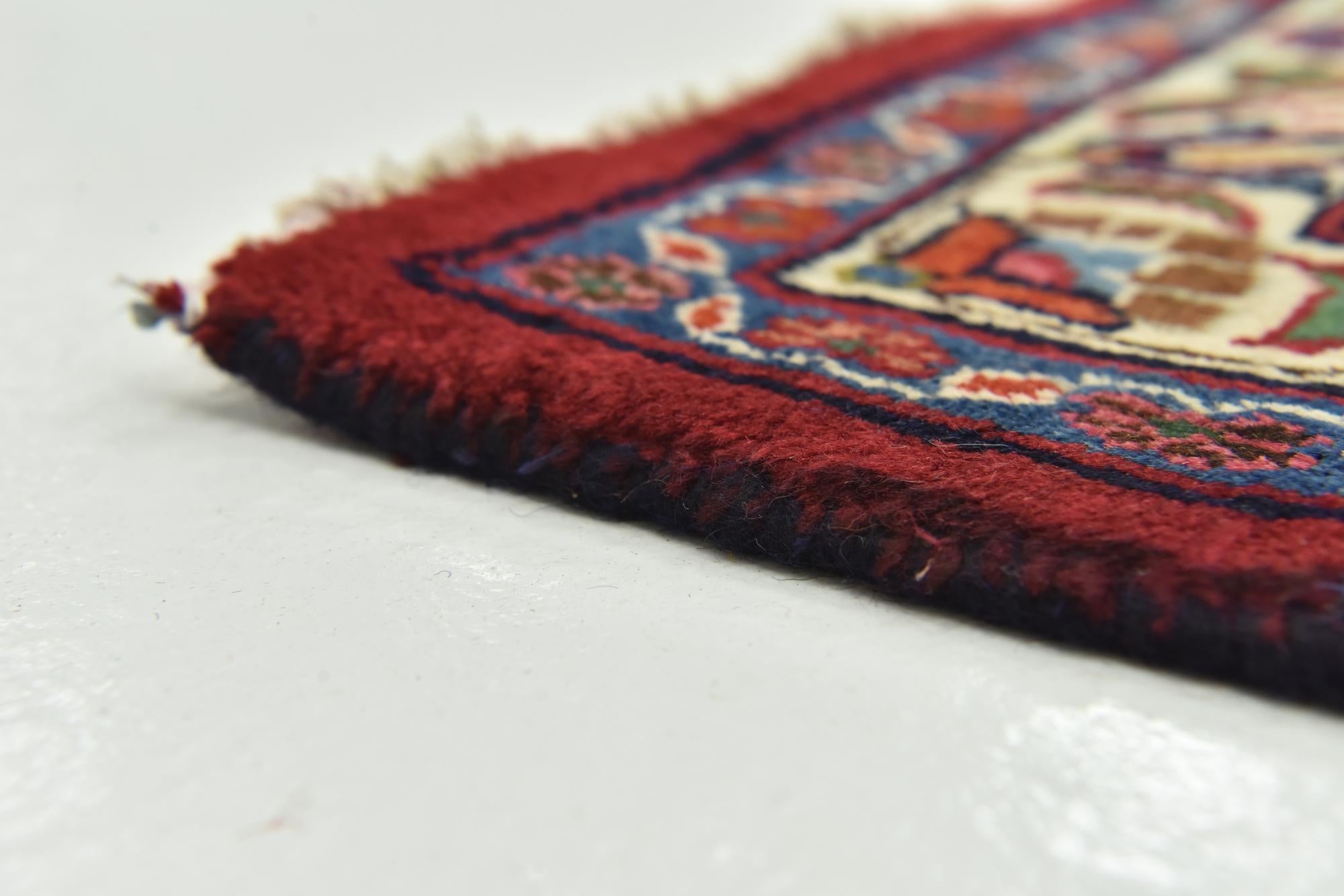 9' 8 x 12' 5 Hand Knotted Mashad Persian Wool Rug