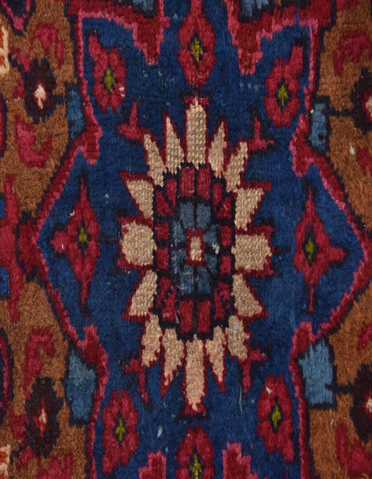 Detail image of 9' 9 x 13'  Hand Knotted Mashad Persian Wool Rug
