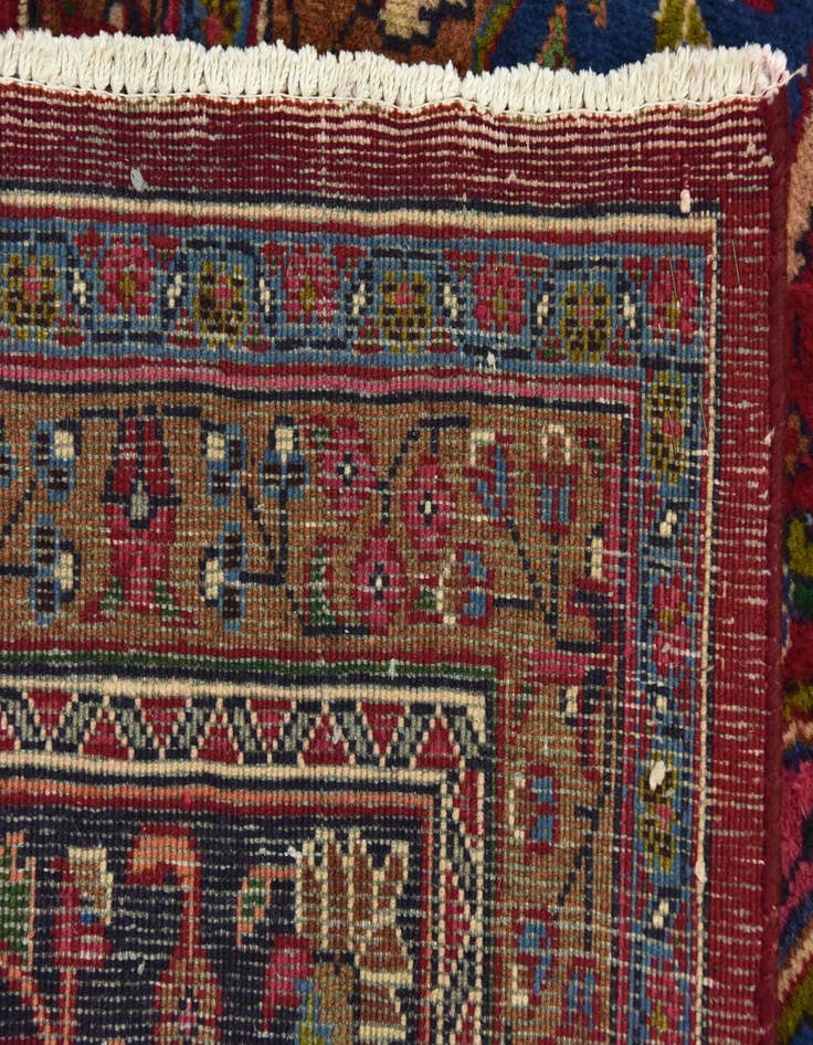 Detail image of 9' 9 x 13'  Hand Knotted Mashad Persian Wool Rug