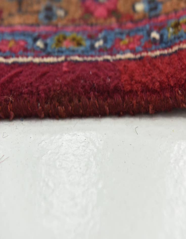 Detail image of 9' 9 x 13'  Hand Knotted Mashad Persian Wool Rug