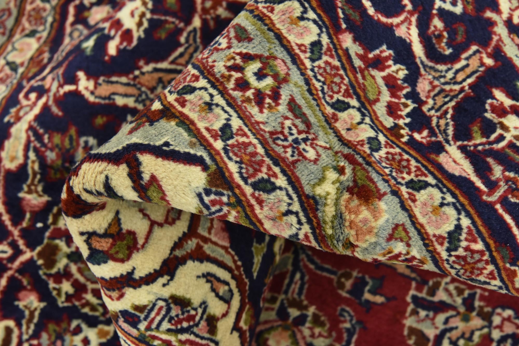 9' 8 x 12' 8 Hand Knotted Mashad Persian Wool Rug