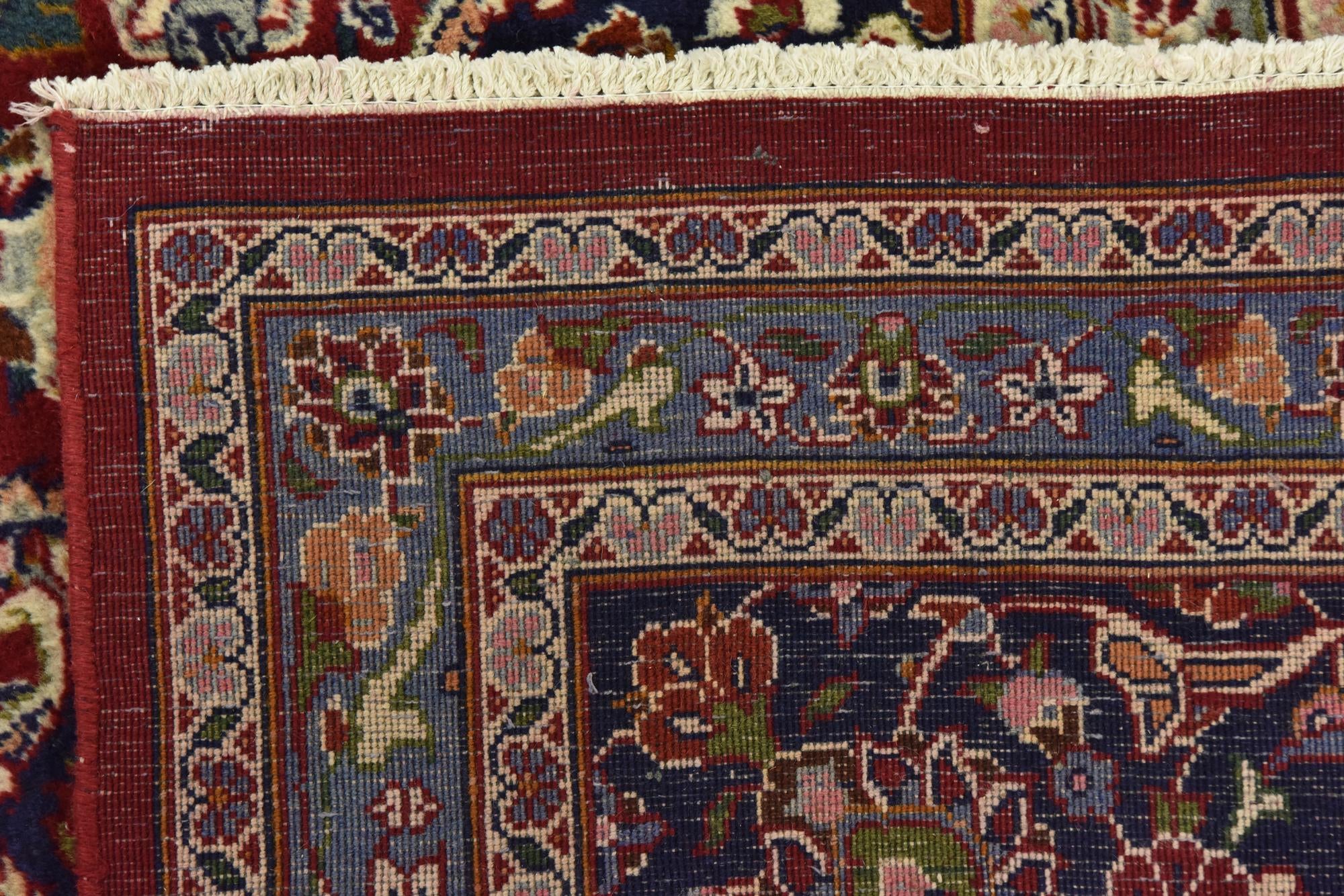9' 8 x 12' 8 Hand Knotted Mashad Persian Wool Rug