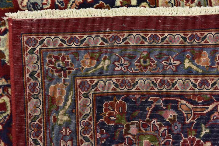 9' 8 x 12' 8 Hand Knotted Mashad Persian Wool Rug