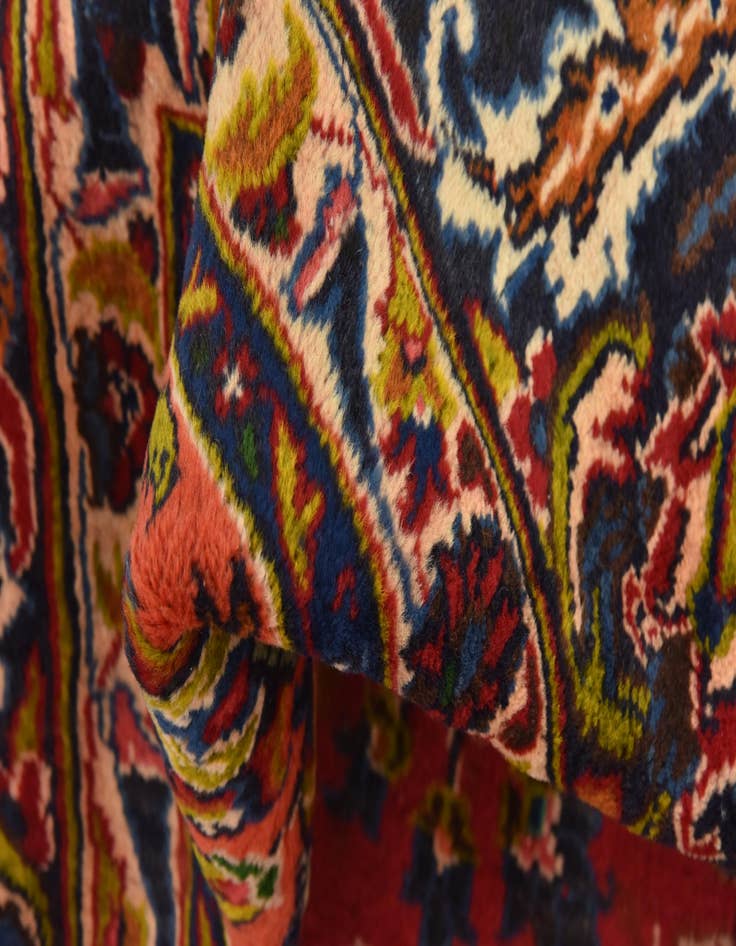Detail image of 9' 7 x 12' 7  Hand Knotted Mashad Persian Wool Rug
